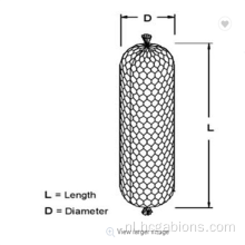 SACK GABION MESH ZEXAGONALE DRAAD